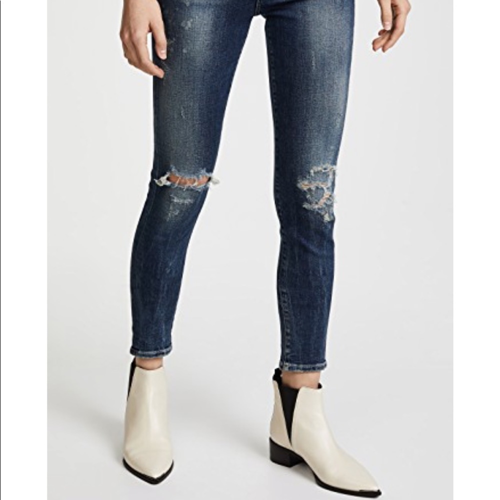 High waisted skinny jeans